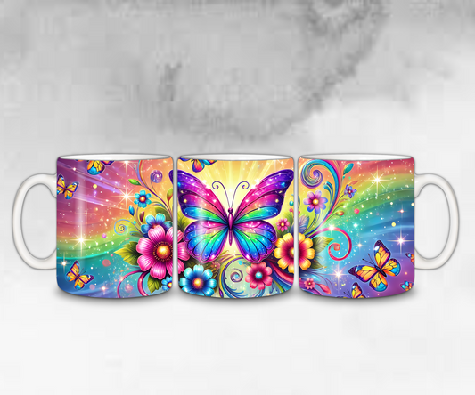 Tasse Bunter Schmetterling