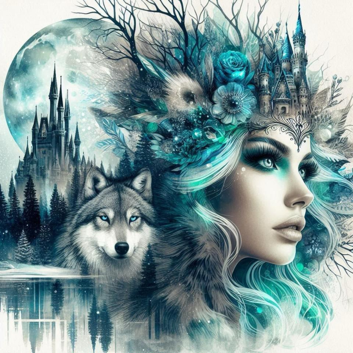 Coverpaper Eiskönigin 10er Pack