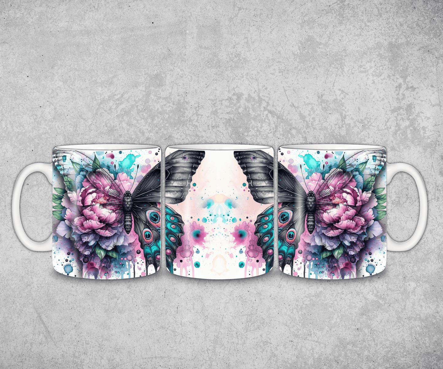 Tasse Floral Butterfly