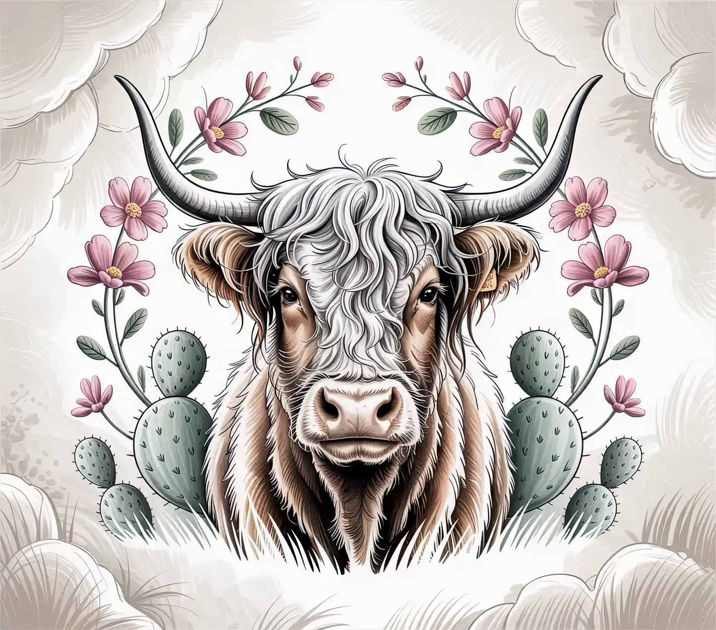 Coverpaper Highland Sepia 10er Pack