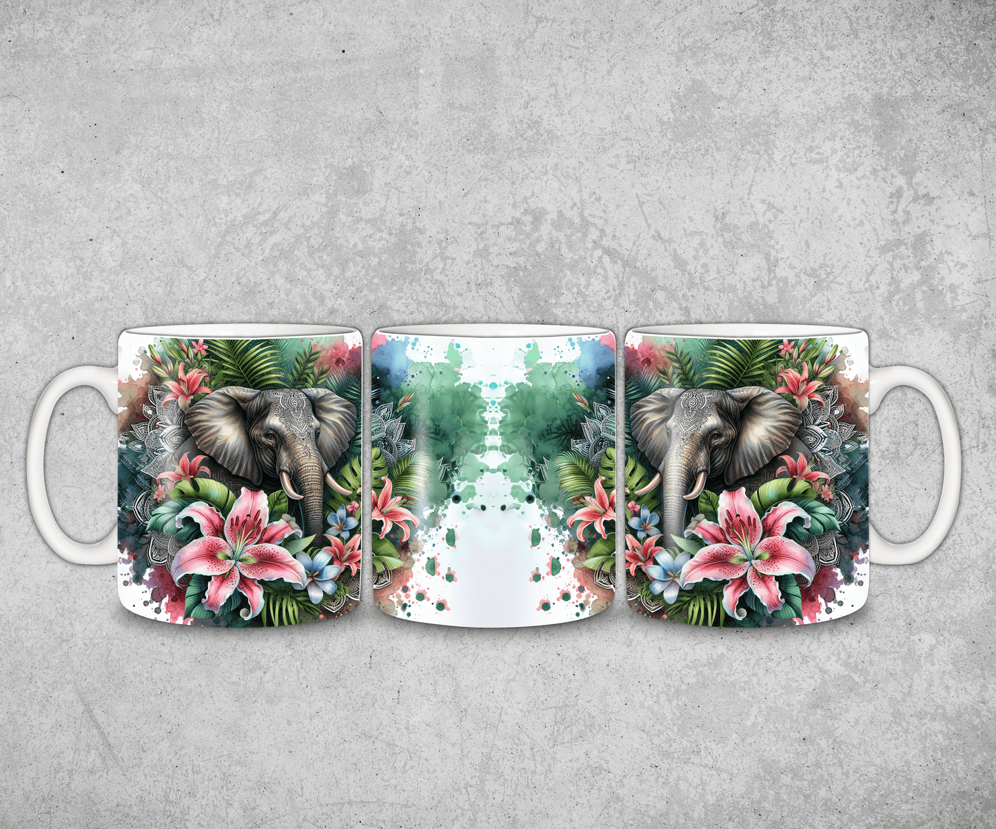 Tasse Tropical Elephant