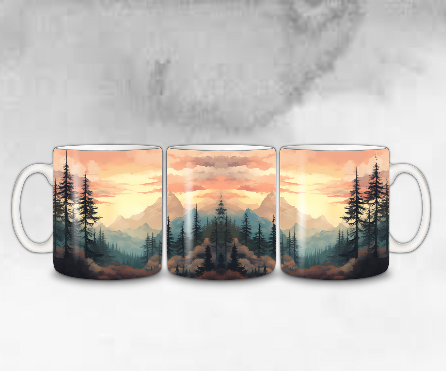 Tasse Wald & Berge