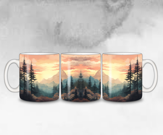 Tasse Wald & Berge