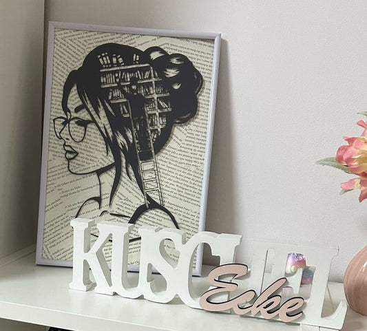 Bilderrahmen für Leseratten – veredelt und mit Vinyl verziert