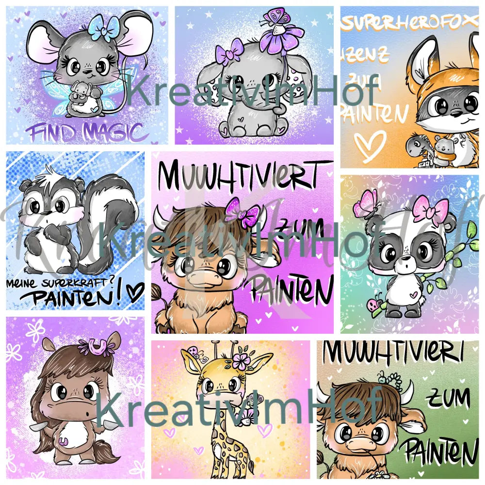 Coverpaper 10x10 Schnubbi Bundle 10er Pack