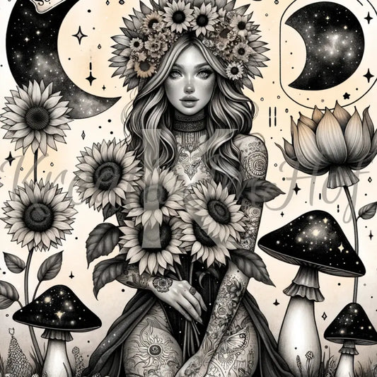 Coverpaper Black&White Girl 10er Pack