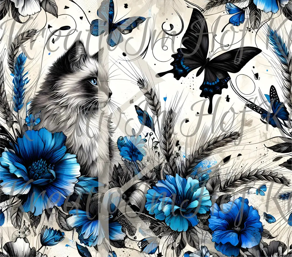 Coverpaper blue Cat 10er Pack