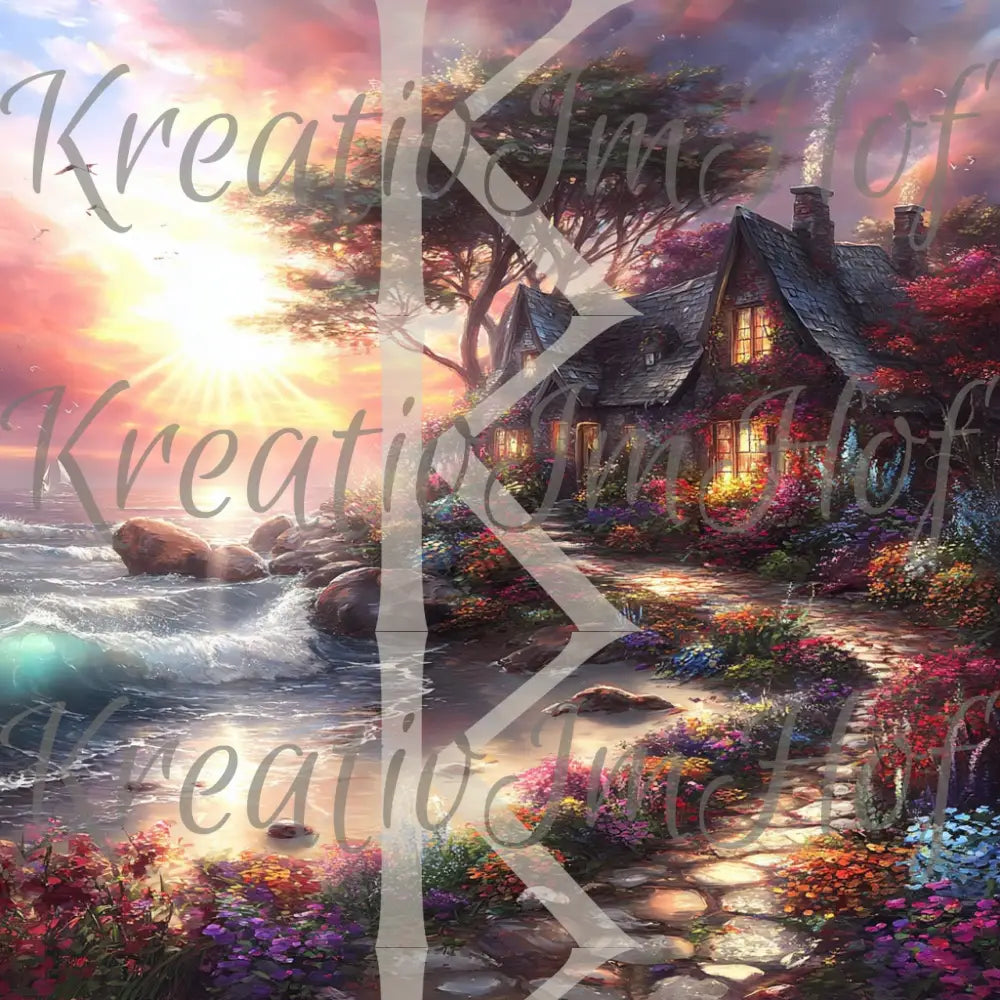 Coverpaper Blumenhaus am See 10er Pack