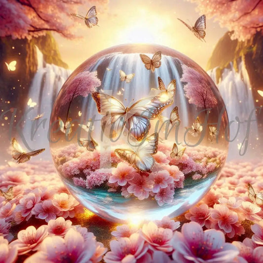 Coverpaper Butterfly Glas 10er Pack