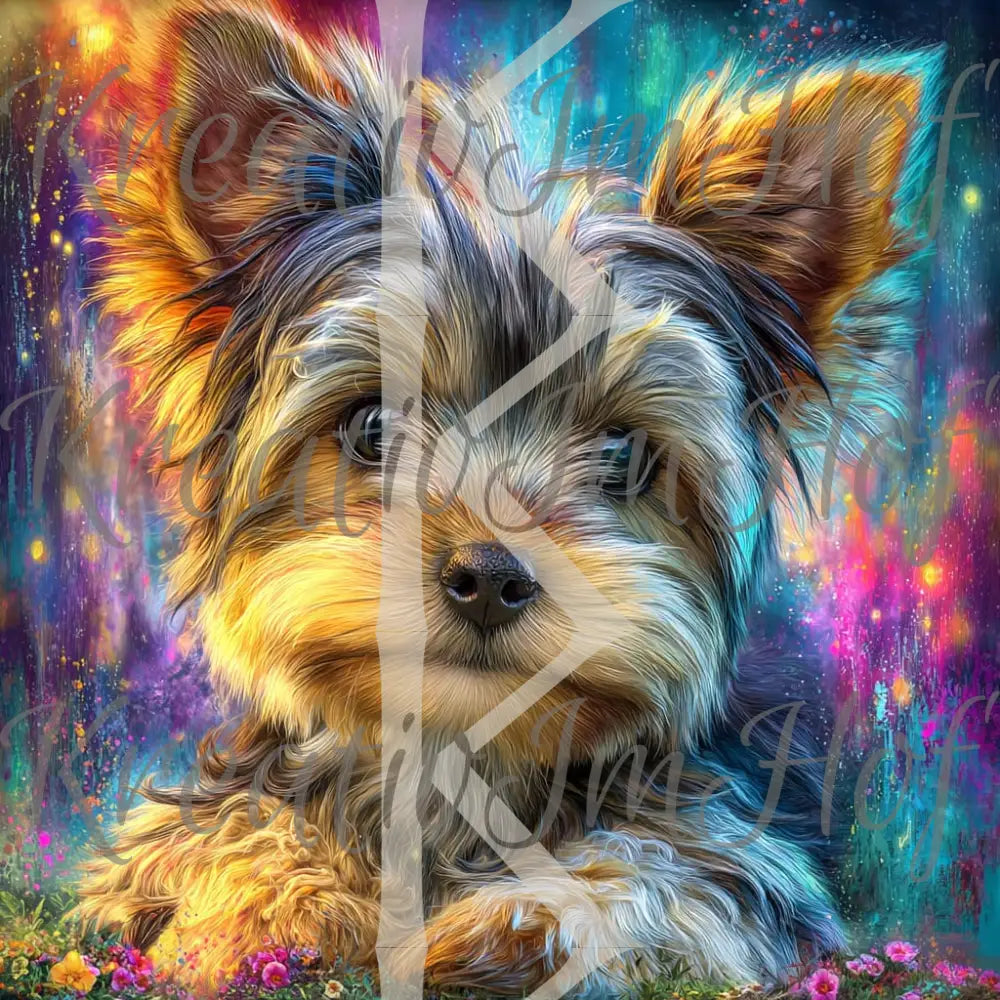 Coverpaper Colorful Yorkie 10er Pack
