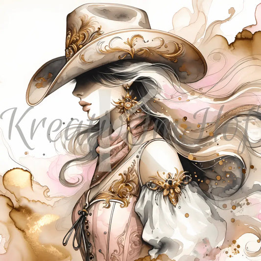 Coverpaper Cowgirl 10er Pack
