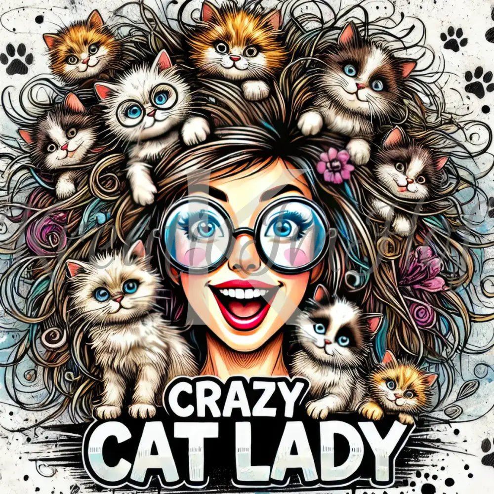 Coverpaper Crazy Catlady 10er Pack