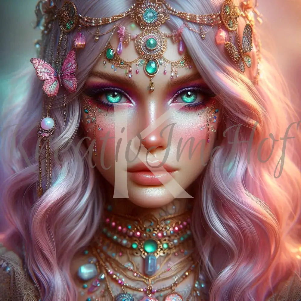 Coverpaper Diamond Beauty rose 10er Pack