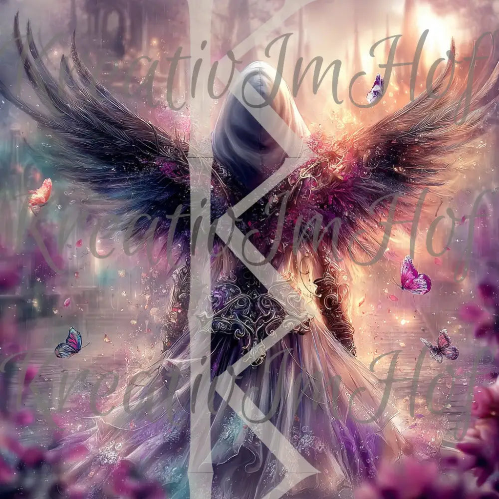 Coverpaper Dunkle Engelsfrau 10er Pack