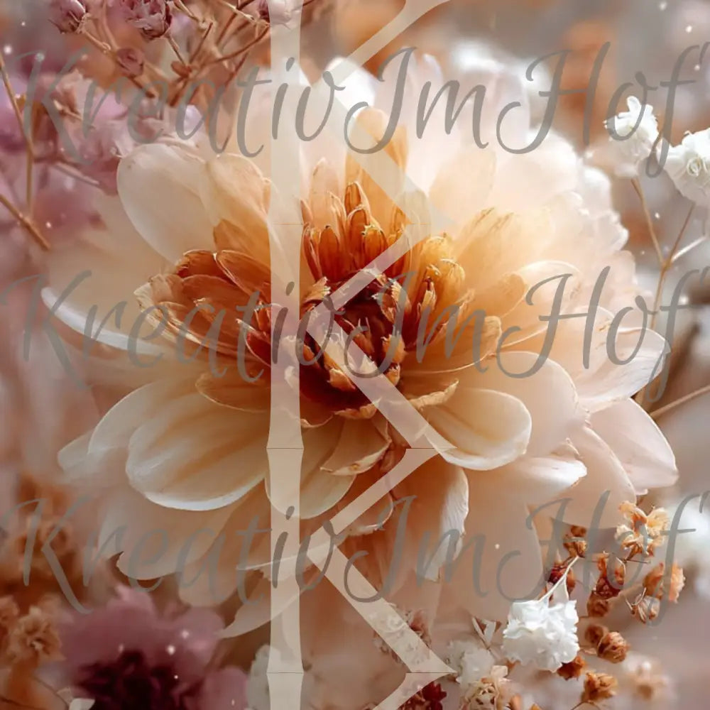 Coverpaper golden Flower 10er Pack