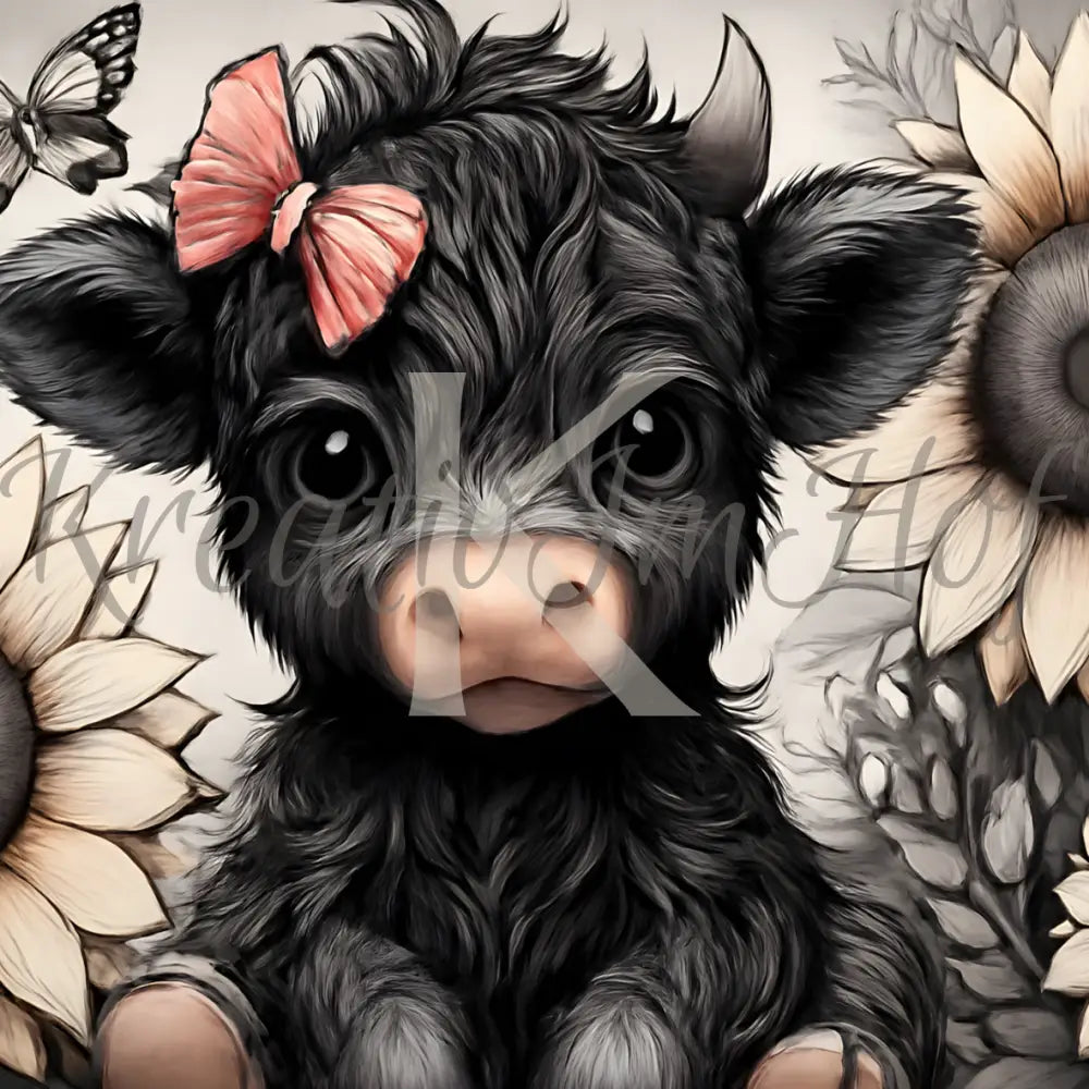 Coverpaper Highland Black&White 10er Pack