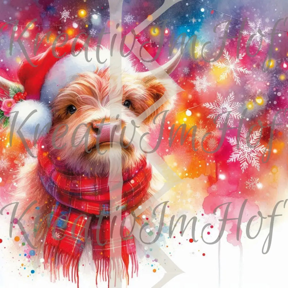 Coverpaper Highland Christmas 10er Pack
