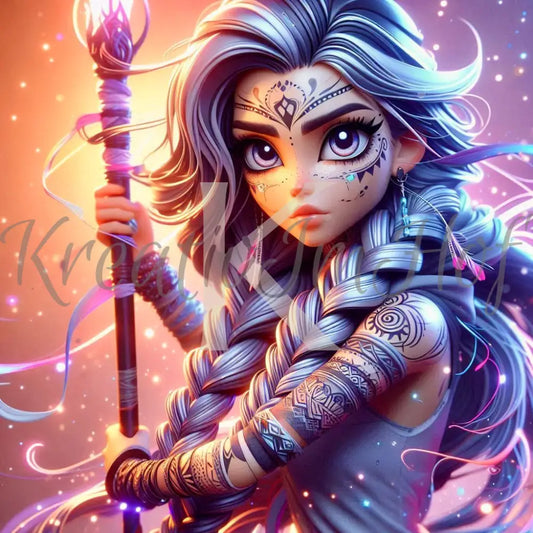 Coverpaper Kriegerin 10er Pack