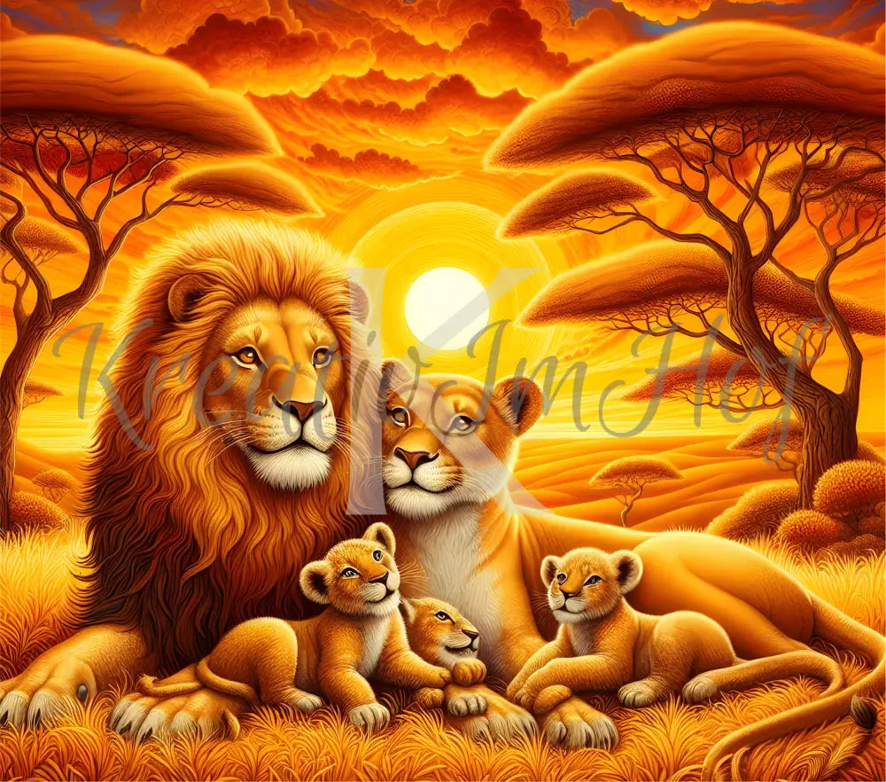 Coverpaper Lion Family 10er Pack