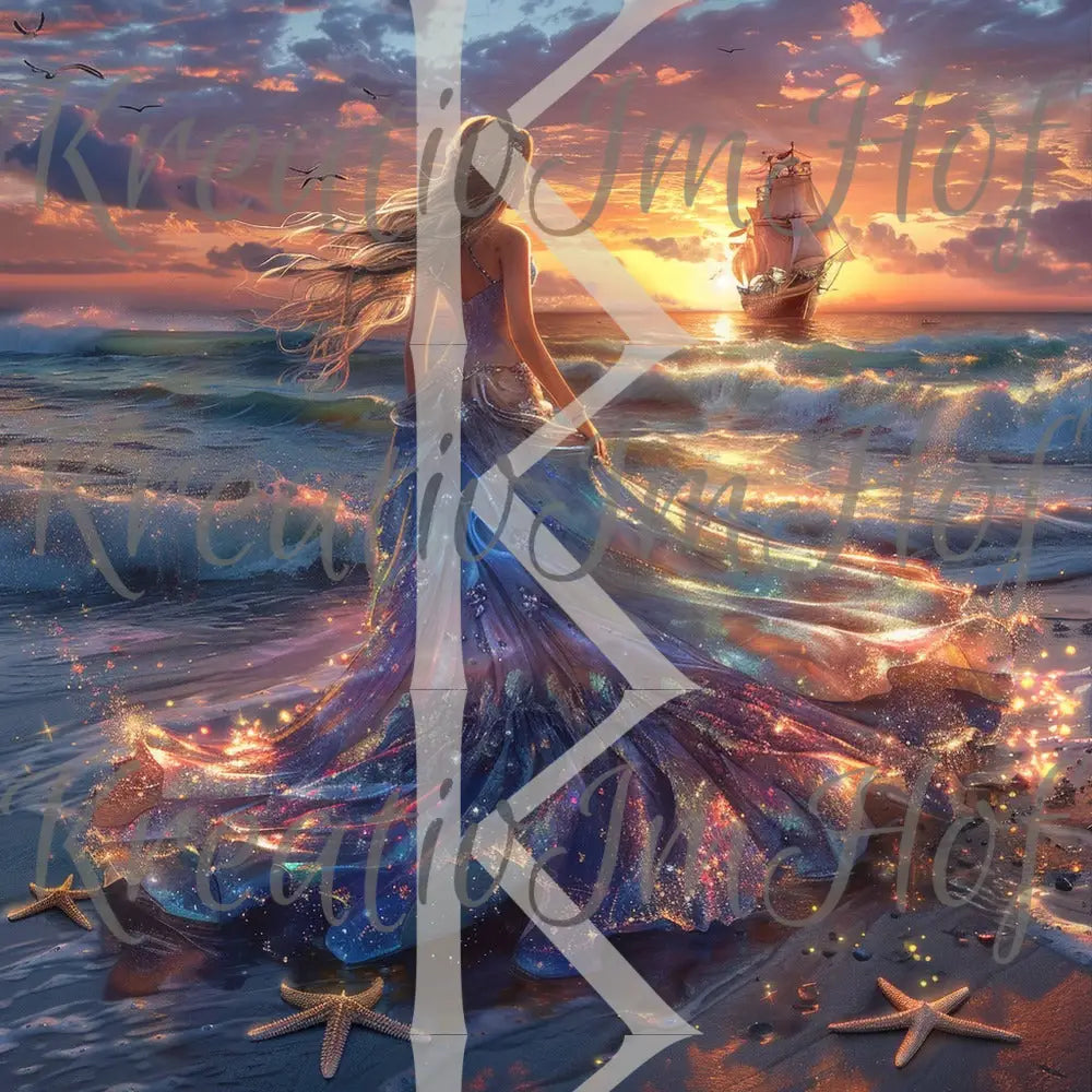 Coverpaper Meeresprinzessin 10er Pack