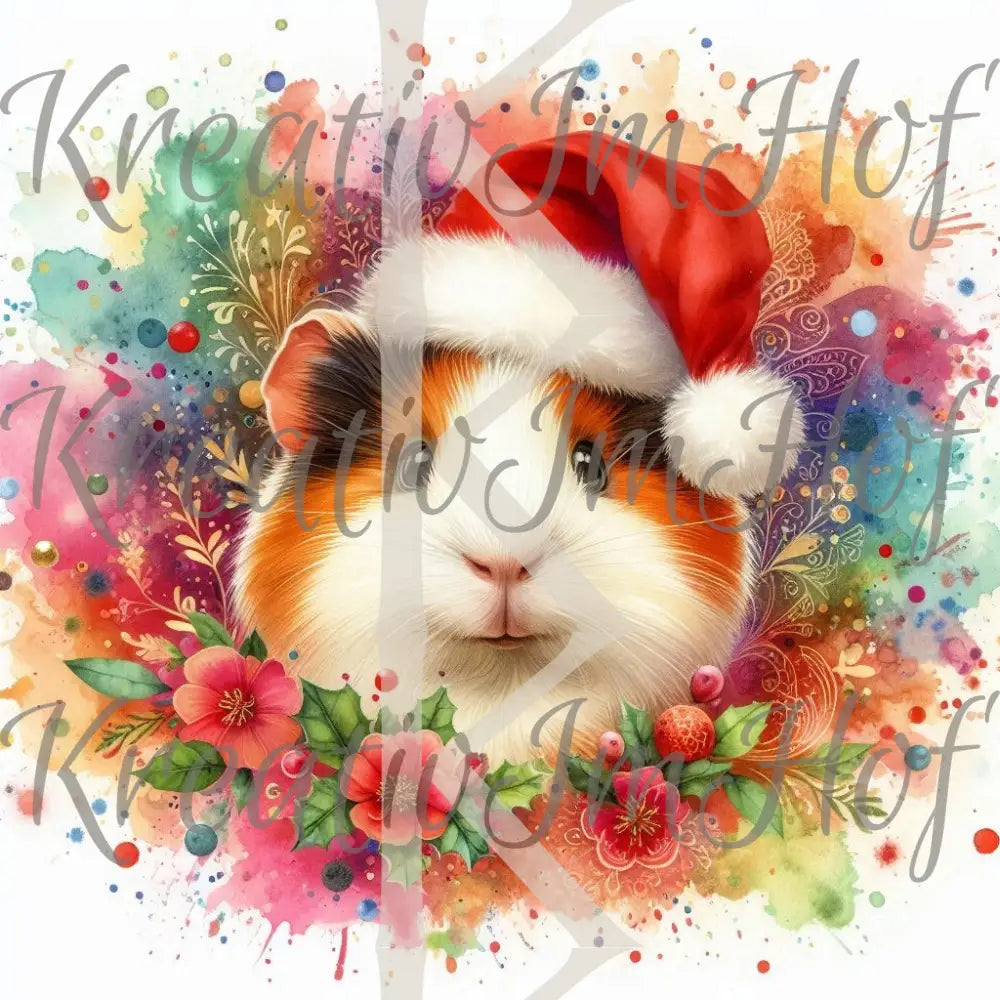Coverpaper Meerschweinchen Christmas 10er Pack