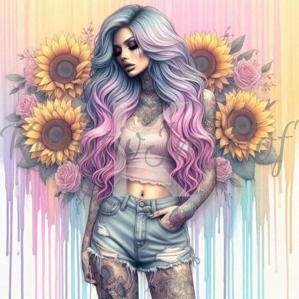 Coverpaper Sunflower Girl 10er Pack