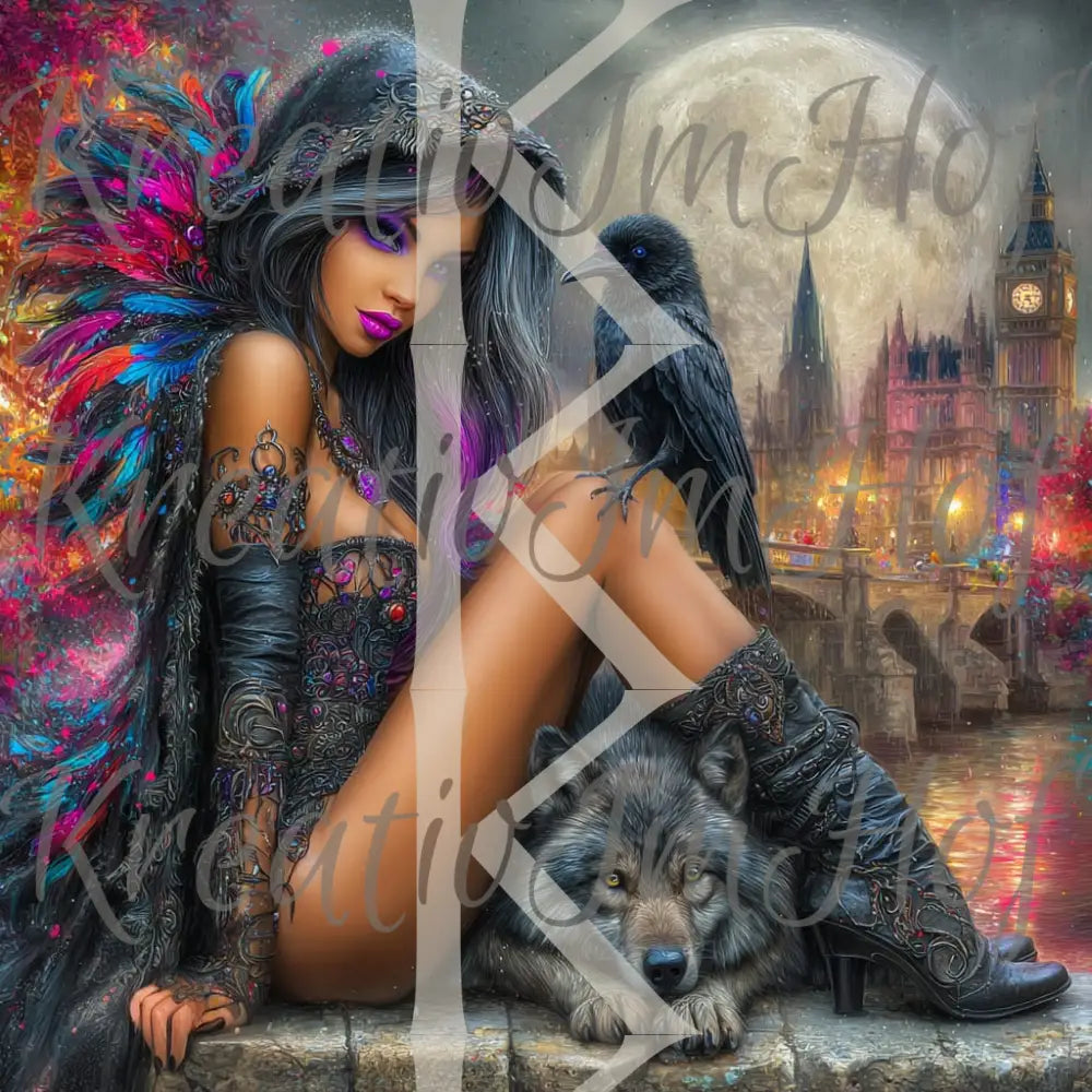 Coverpaper The beauty and the raven 10er Pack