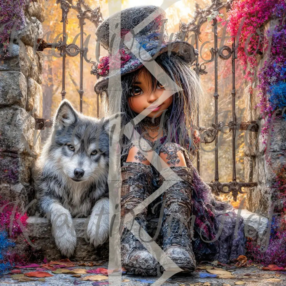 Coverpaper The beauty and the wolf 10er Pack