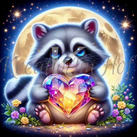 Coverpaper Waschbärherz 10er Pack