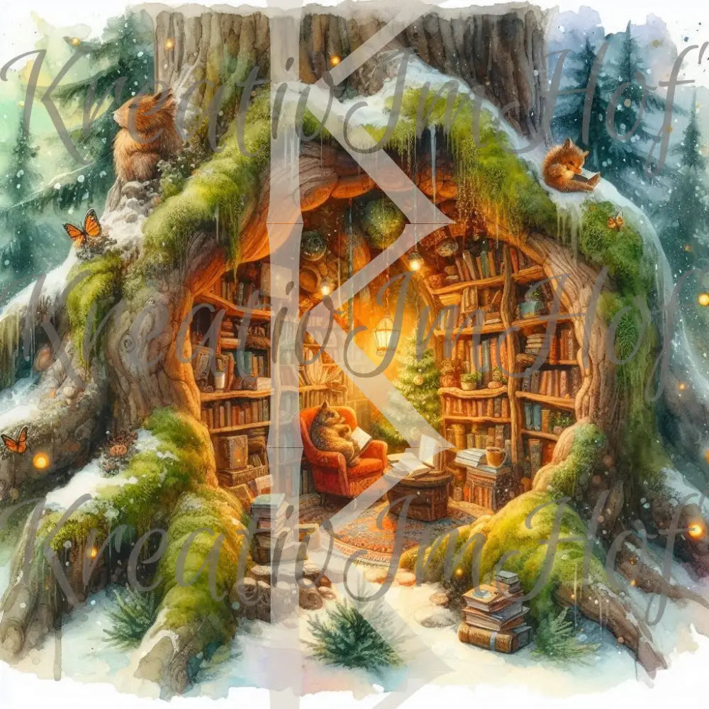 Coverpaper Weihnachten im Baum 10er Pack