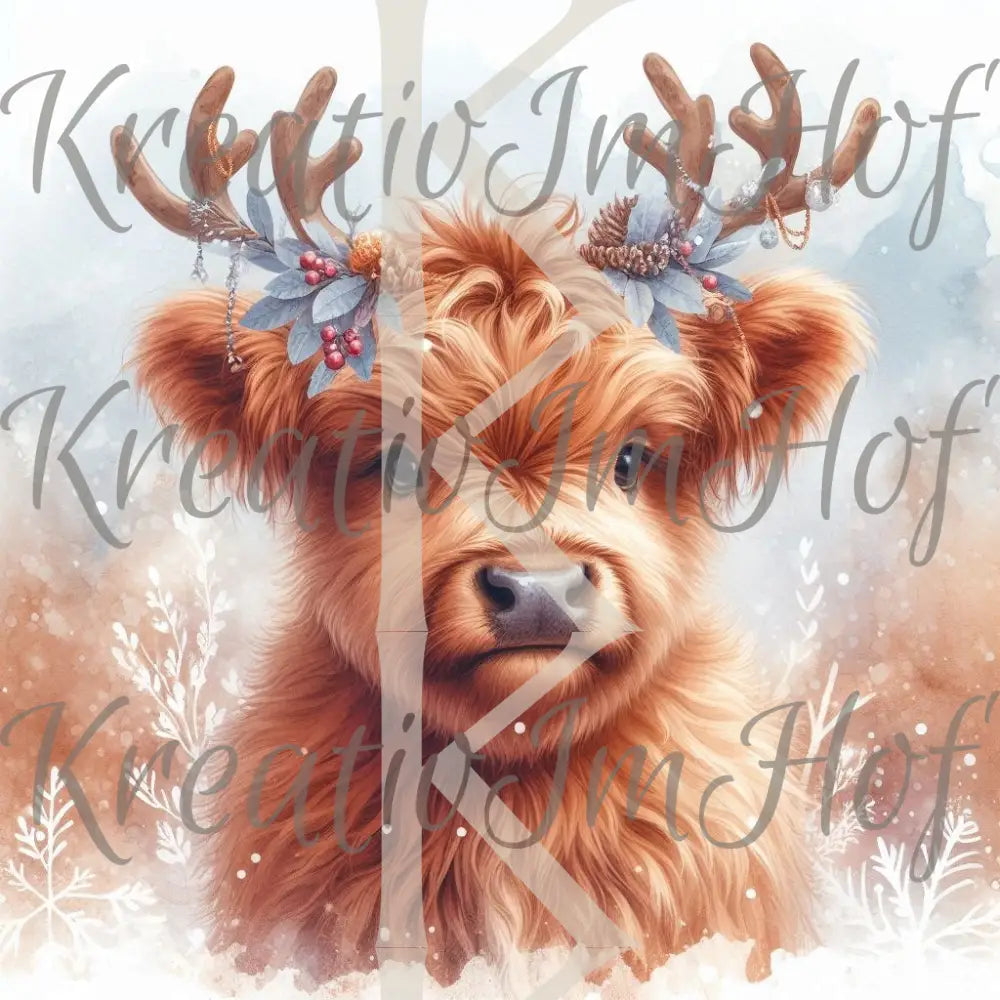 Coverpaper Winterkuh 10er Pack