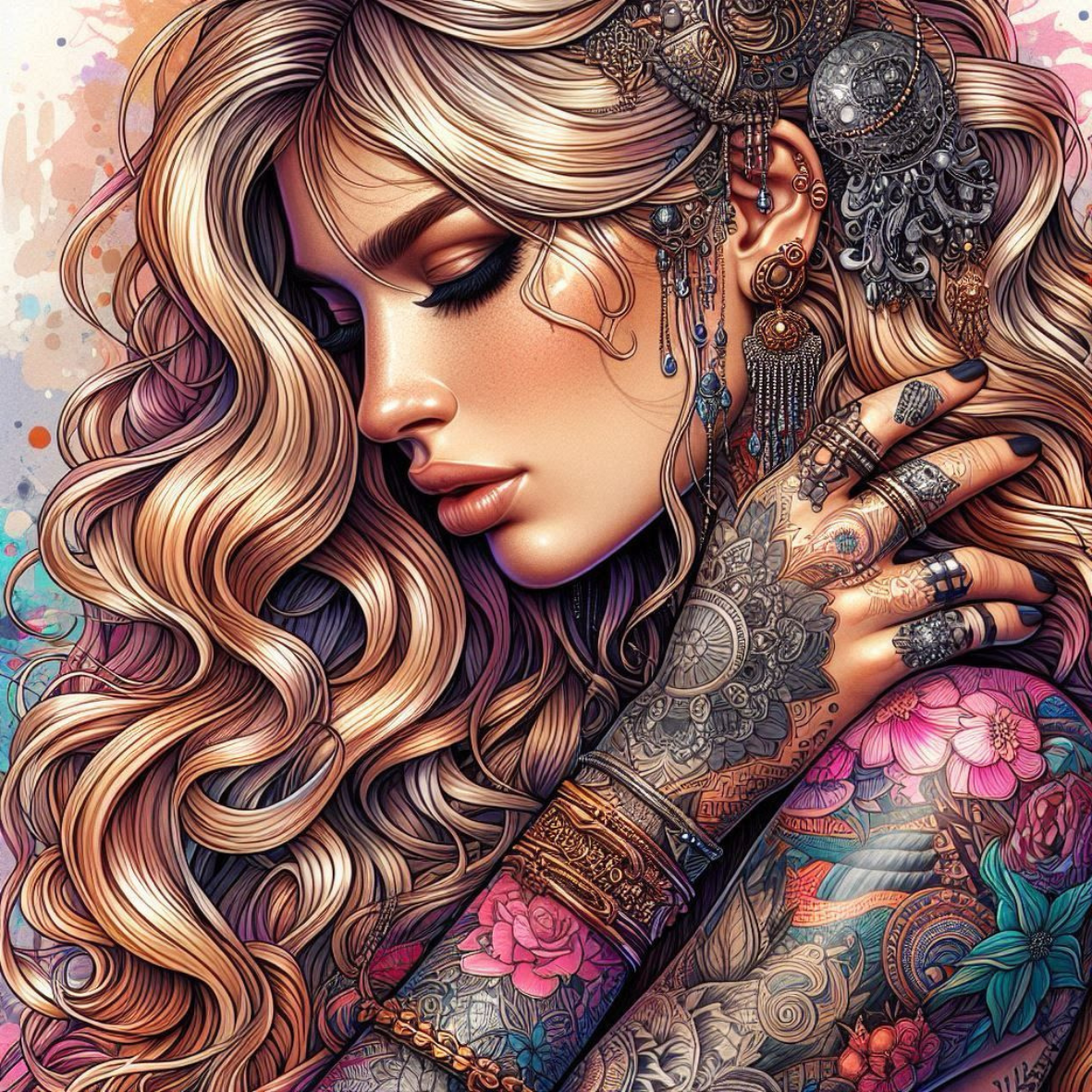 Coverpaper Blonde Beauty 10er Pack