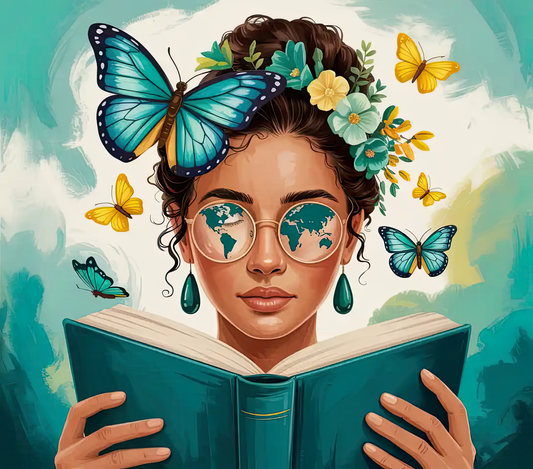 Coverpaper Book Lover Girl 10er Pack