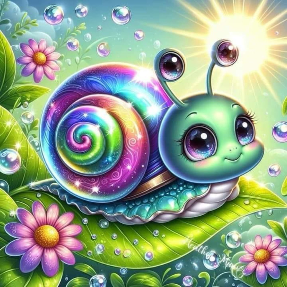 Coverpaper Glitter Snail 10er Pack