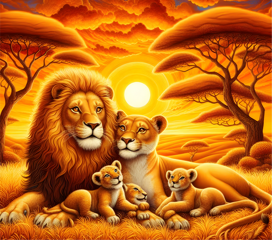 Coverpaper Lion Family 10er Pack