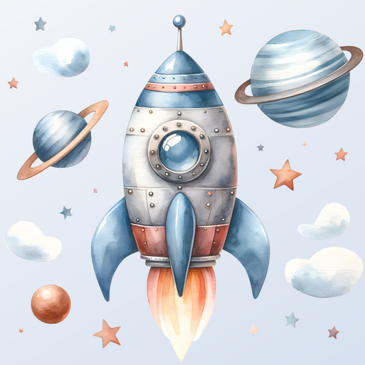 Coverpaper Rakete 10er Pack
