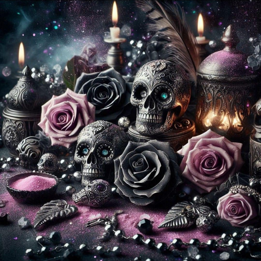 Coverpaper Rose Skull 10er Pack