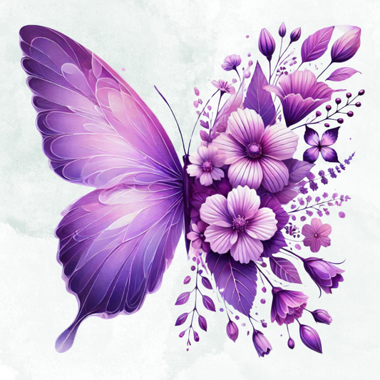 Coverpaper lila Schmetterling 10er Pack