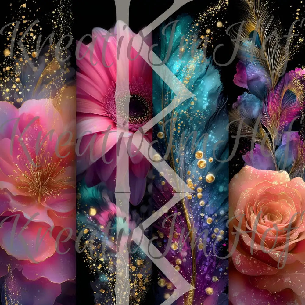 Coverpaper 4 Flowers 10er Pack