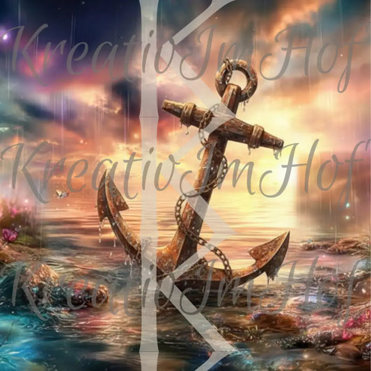 Coverpaper Anker im Wasser 10er Pack