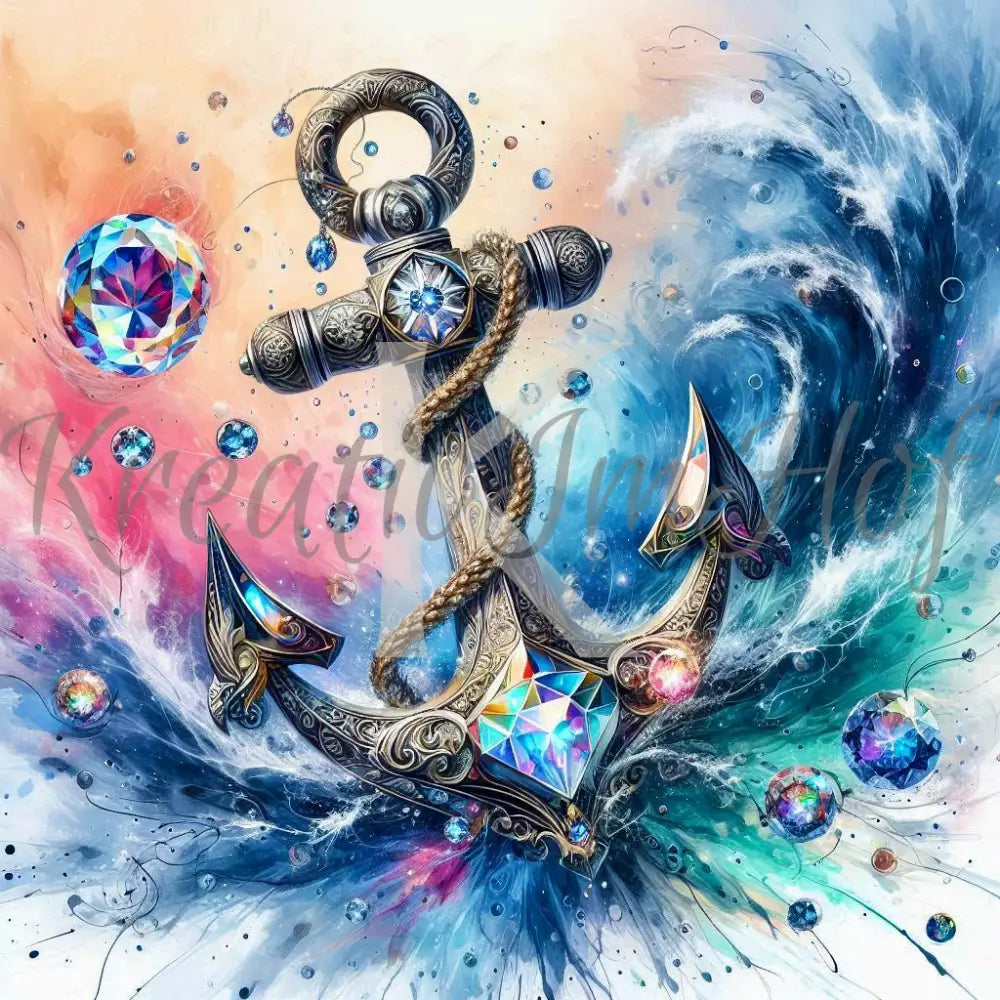 Coverpaper Aquarell Anker 10er Pack