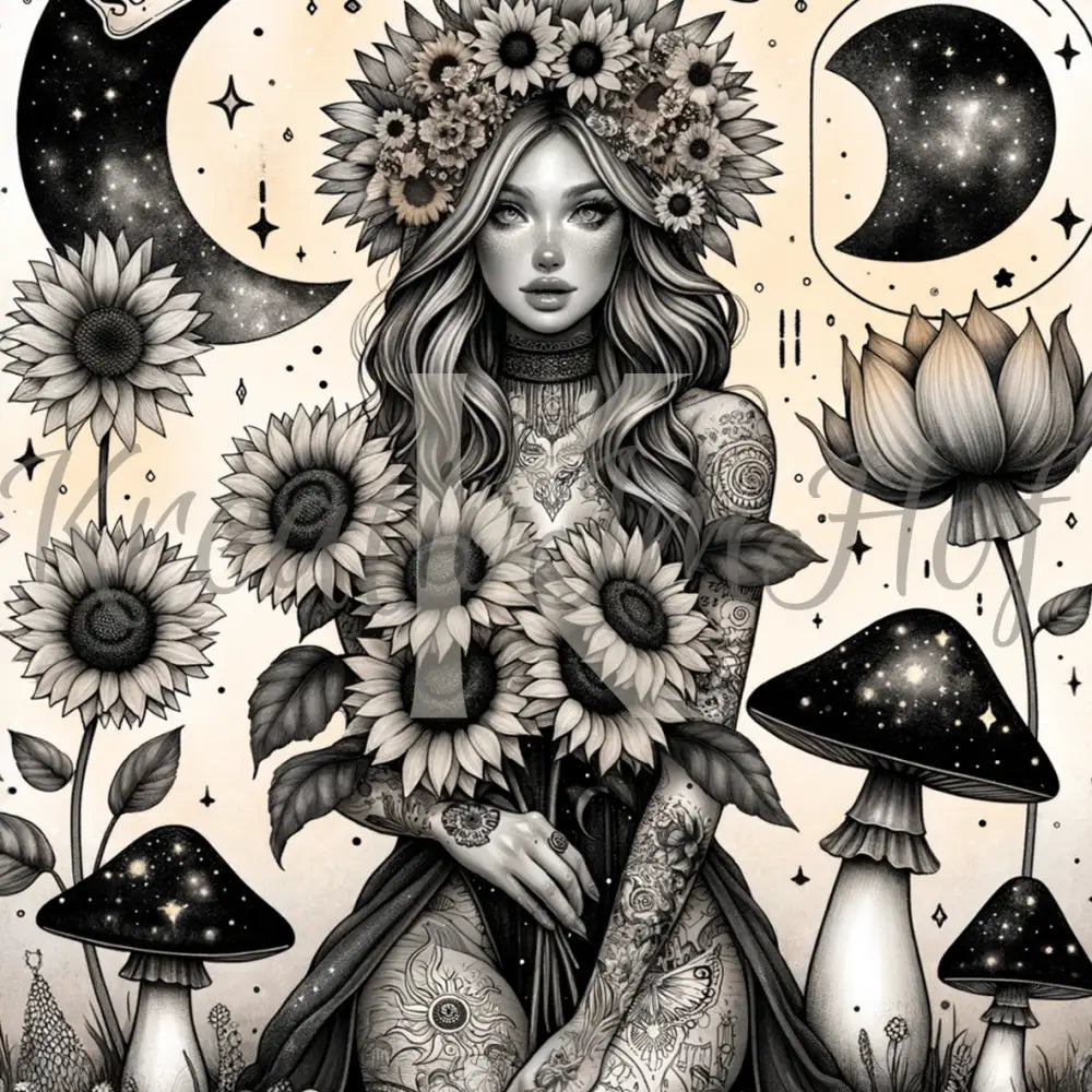 Coverpaper Black&White Girl 10er Pack
