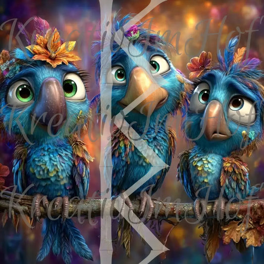 Coverpaper blaues Trio 10er Pack
