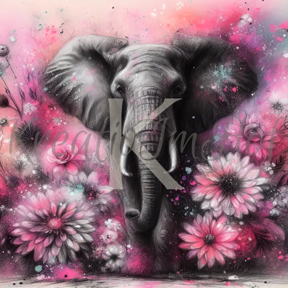 Coverpaper Blumenelefant 10er Pack