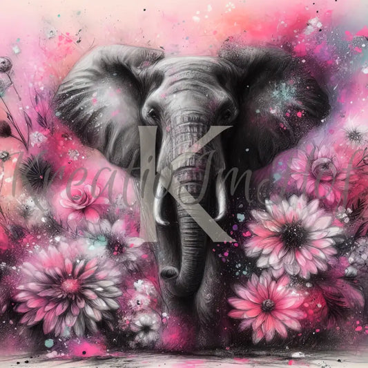 Coverpaper Blumenelefant 10er Pack