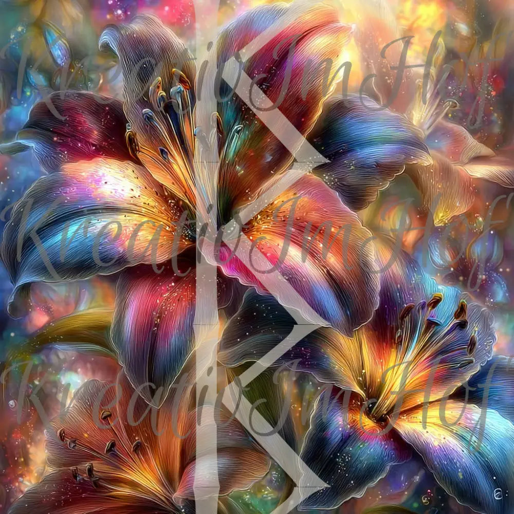 Coverpaper Bunte Lilien 10er Pack