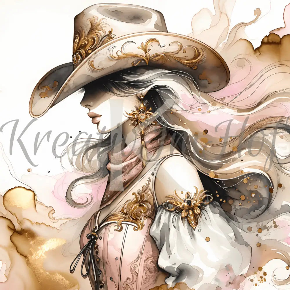 Coverpaper Cowgirl 10er Pack