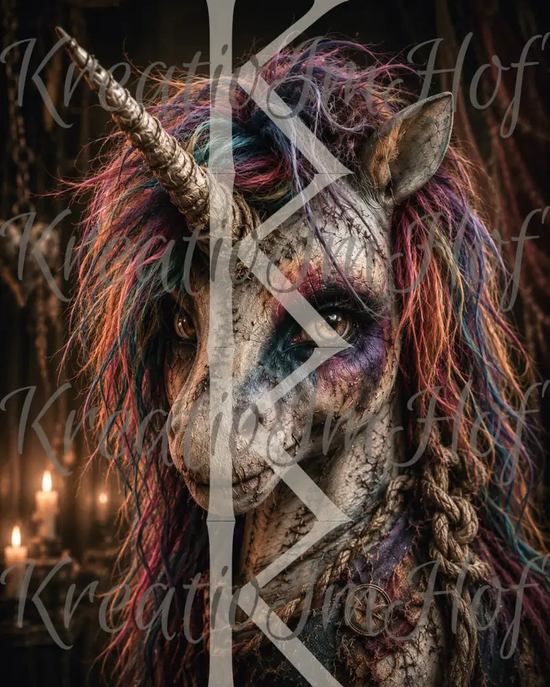 Coverpaper Creepy Einhorn 10er Pack