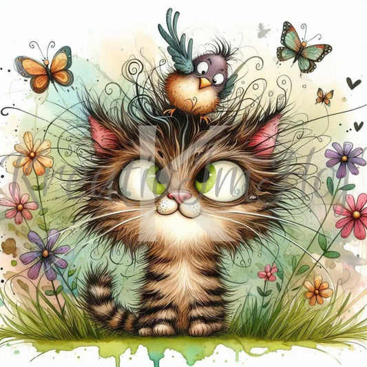 Coverpaper Die Katze hat nen Vogel 10er Pack