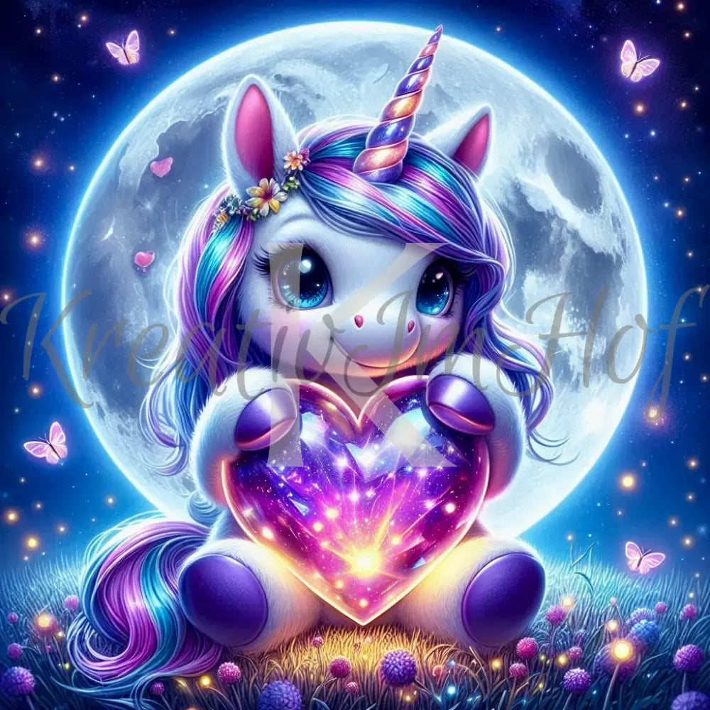 Coverpaper Einhornlove weiß 10er Pack